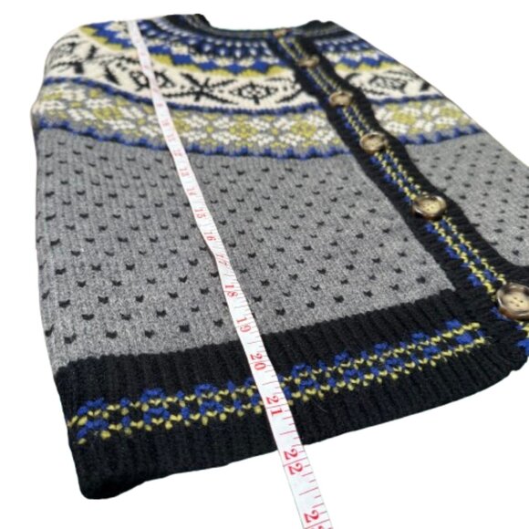 Heartloom Sylvia Cardi Fair Isle Scandi Girl Nordic Hygge Cardigan (Size L) - Picture 13 of 16